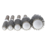 Ceramic Iron Round Barrel Professional Hairdressing Brush For Salon Styling & Shaping