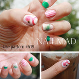 1 Sheet Colourful Flamingo Nail Art Water Decals Transfer Stickers Nail Art Decoration