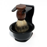 4 Piece Wet Shaving Kit With Traditional Badger Brush & Safety Razor