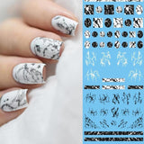1 Sheet Stone Marble Effect Nail Art Water Decals Nail Art Tattoo Stickers