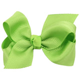1 Piece Solid Bow Girls Hair Accessory With A Choice Of Clip. Bobble Or Headband