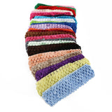 50 Piece Childrens Elasticated Crochet Style Headbands