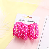 Multi Coloured Pack Of Cotton Print Elasticated Bobble Hairband Hair Accessories