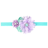 Children's Elasticated Headband Floral Detail Hair Accessory For Babies To Toddlers