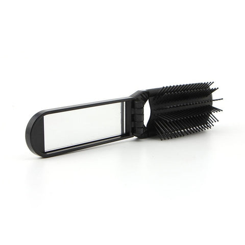 Professional Travel Foldaway Hair Brush with Mirror